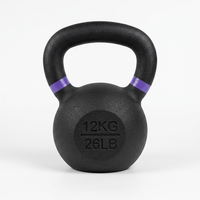 Kettlebell coloré de 2 kg, revêtement coloré, base large et plate pour la stabilité, idéal pour la maison, la salle de sport et le CrossFit – Vente en gros directe usine