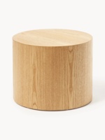Ensemble de tables basses cylindriques modernes, placage de chêne MDF, sans assemblage, plusieurs tailles, disponibles séparément pour le salon