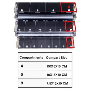 Gabbia di Lusso Quadrata Personalizzata a 3 Strati in Acrilico ABS per Allevamento di Serpenti, Gechi e Lucertole, Teca da Esposizione per Rettili e Anfibi per Uso Esterno - Product Image 5