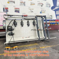 Presse hydraulique rotative PINLIANG pour l'assemblage de cadres de portes en panneaux de bois stratifiés, facile à utiliser, puissance 2,2 kW, garantie 1 an