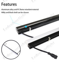 Barres de pixels LED 3047 pour éclairage de façade extérieur, tubes numériques décoratifs programmables IP65, DMX512, RGB 48 LED