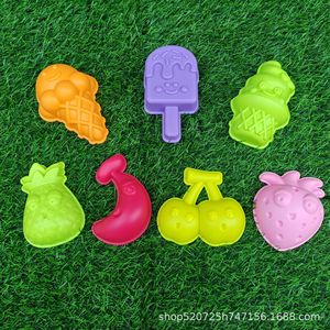 Outils de jeu pour sable de plage épaissi, moules à sable et accessoires en argile colorée pour enfants, vente en gros - Product Image 4