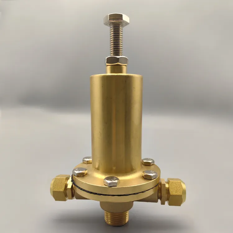 Katup relief tekanan kuningan dapat disesuaikan, DN15 1/2 inci katup tekanan selang air taman kuningan