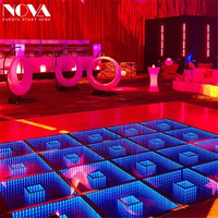 NOVA Équipement DJ de haute qualité, panneau LED 3D pour sol, piste de danse pour mariage