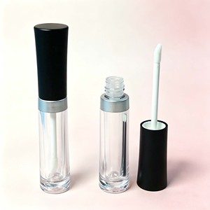 Empty <b>Lip</b> <b>Gloss</b> Tube with Screw Cap PETG 20.1mm Diameter Clear Plastic Cosmetic Container for <b>Lip</b> <b>Gloss</b> Custom Logo 3.5ml - Product Image 1