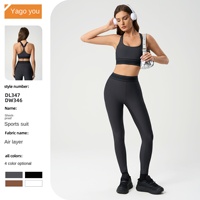 Soutien-gorge de sport respirant, antichoc, push-up, à maintien élevé, avec bretelles croisées, 100 % nylon, couleur unie, taille haute pour femme