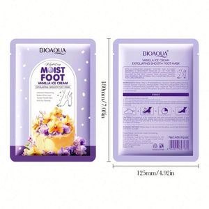 Nuova maschera esfoliante per piedi al profumo di <span class=keywords><strong>gelato</strong></span> alla vaniglia, per l'autunno, migliora la pelle secca, facilmente assorbibile, prodotti per la cura della pelle illuminanti. - Product Image 6