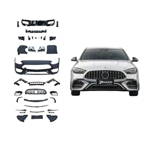 Nouvelle mise à niveau Pharri 2022-2023 <span class=keywords><strong>Mercedes</strong></span> Classe C W206 au look <span class=keywords><strong>C63S</strong></span> <span class=keywords><strong>AMG</strong></span>, kit carrosserie complet, pare-chocs avant, diffuseur arrière, calandre - Product Image 1