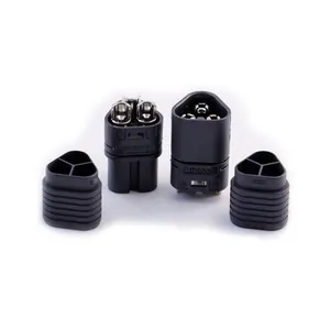 Amass Nickel-plated Black plug Motor connector MT60 charging connect plug for uav MT60-M/F connectors for drone.
