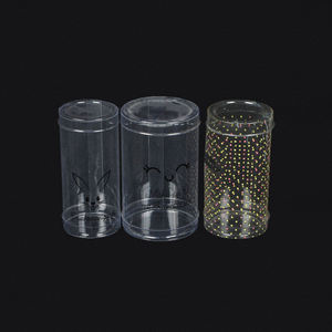 โรงงานขายส่งกล่องบรรจุภัณฑ์โปร่งใสกล่องทรงกระบอกกล่องพลาสติกหลายขนาดพร้อมฝาครอบ - Product Image 2