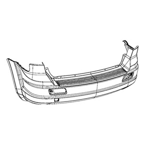 กันชนหลัง JEPDA รุ่น 68034462AE สำหรับรถ Dodge Journey ปี 2009-2011 อะไหล่ใหม่ - Product Image 3