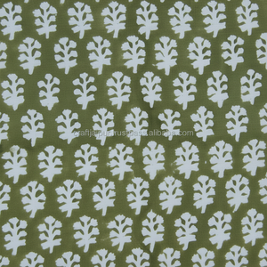 Magnifique tissu en coton biologique imprimé à la main, voile léger indien, tissus de couture en gros pour lingerie, rideaux et chemises - Product Image 1