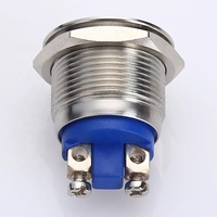 ONPOW 16mm actionneur bombé interrupteur à bouton-poussoir en acier inoxydable étanche avec bornes à vis (GQ16B-10/S) CE, RoHS