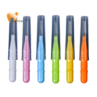 Consommables dentaires écologiques, brosses interdentaires avec poils en nylon et manche en plastique pour le nettoyage et l'entretien de l'hygiène bucco-dentaire