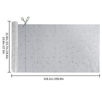 Phoenix Moderne PVC 3D Dekorative Fenster-Sichtschutzfolie Statisch Haftend Ohne Klebstoff Buntglas-Fensteraufkleber