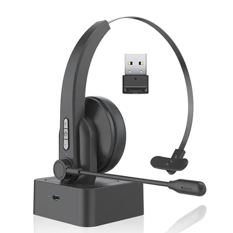 2.4G Telephone Headsets Wireless Noise Cancelling Call Center Headset Office Headset with microphone Volume Control