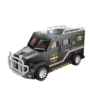 DWI Dowellin police car piggy bank electric saving box Police Swat Car Toy Money Box with Password money box