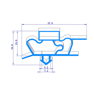 <span class=keywords><strong>Junta</strong></span> magnética para puerta de refrigerador Electra, sellador de puerta de <span class=keywords><strong>ducha</strong></span>, para congelador doble y arcón congelador - Product Image 1