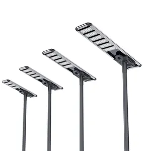 Kalite entegre 300w Led güneş enerjili sokak ışığı Modern alüminyum soğuk beyaz Led açık güneş enerjili sokak işık lambası su geçirmez