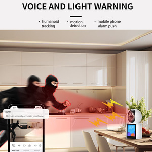 Caméra vidéo avec écran de 2,8 pouces, caméra de sécurité intelligente 360° pour la maison, la nounou, les bébés, les personnes âgées, les chiens, les animaux de compagnie - Product Image 4