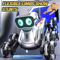 Perro Robot de Control Remoto 8WD, Coche RC Inteligente con Cargador de Metal, Juguete Musical Único para Caminar