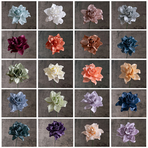 Têtes de fleurs artificielles de gardénia CallaFloral, branche unique en plastique, pour décoration de mariage et de maison, bouquet d'intérieur - Product Image 3