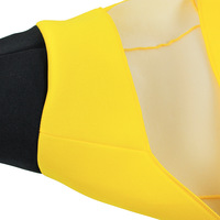 Combinaison de danse du ventre pour enfants, costume de scène, cosplay, combinaison jaune en tissu non tissé pour garçons et filles, fête