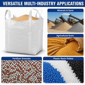 Sacco Jumbo Multiuso Tipo A da 2 Tonnellate, FIBC Bulk Bag, Super Sacco per Carico di Terra, Detriti e Rifiuti Edili - Product Image 3