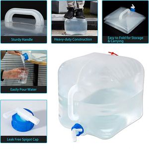 Muestra Gratuita, Bolsa de Almacenamiento de Agua Plegable de 5L, Resistente, Portátil, para Senderismo, Pesca, Emergencias y Camping - Product Image 4
