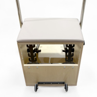 Base de chaise Wunda avec poignées intégrées en bois d'érable, supports triangulaires, équipement de Pilates commercial