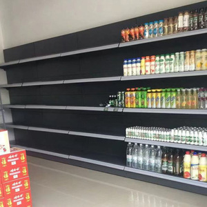 Atacado Prateleiras Comerciais Metal Aço Madeira Camada Ajustável Altura Varejo Supermercado <span class=keywords><strong>Display</strong></span> Racks - Product Image 4