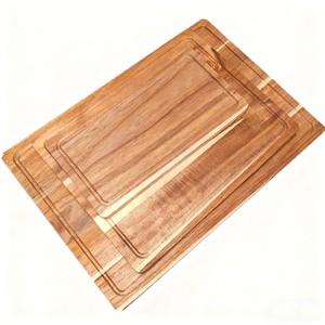 Tabla de cortar de Acacia no tóxica, tablas de cortar de madera con ranuras para jugo para carne, tablas de tallado de madera para el hogar y la cocina de barbacoa - Product Image 5