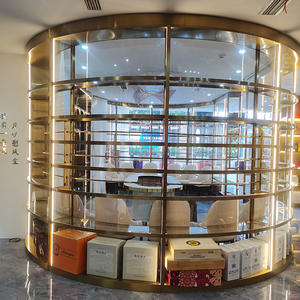 Mobilya oturma odası paslanmaz çelik vitrin kabinleri mağaza rafları ve vitrin kabinleri - Product Image 6