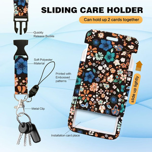 TEMU Meilleures ventes : Porte-clés de montagne anti-perte avec cordon, système de fixation rapide à clip époxy noir et bleu, motif floral miniature, avec attache en spirale - Product Image 3