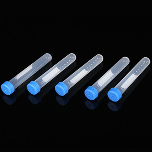 Yuan Yi 15Ml Round Bottom Screw Cap Centrifuge <b>Tubes</b> With Printed Graduations EP <b>Tubes</b> Laboratory Supplies <b>Plastic</b> Transparent - Product Image 1