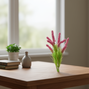 Fiori Artificiali ILAN 17cm 6 Pezzi Rosa Bouquet Decorativo - Product Image 3