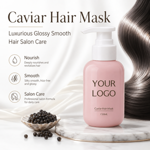 <span class=keywords><strong>Masque</strong></span> capillaire au caviar avec logo personnalisé 150 ml, soin nourrissant en profondeur, brillance et douceur, réparation en salon, <span class=keywords><strong>cheveux</strong></span> soyeux et faciles à coiffer - Product Image 3