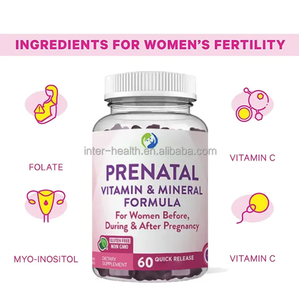 Marque privée Meilleures vitamines prénatales Multivitamines Gommes gommeuses pour la fertilité Gommes prénatales halal - Product Image 3