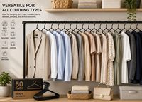 Robuste Flexible Kunststoff-Kleiderbügel Platzsparende Umweltfreundliche Kleiderschrank-Organizer Großhandel