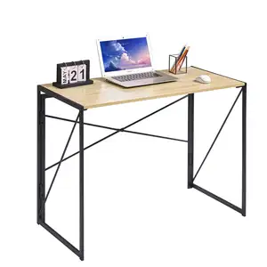 Folding Computer Gaming Desk No-Assembly Simple Study Desk Writing Table Home Office Desk