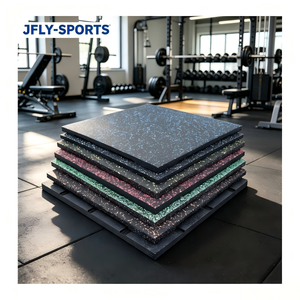 Dalles de sol en caoutchouc écologiques non toxiques, colorées et emboîtables, pour aire de jeux et fitness en maternelle - Product Image 1