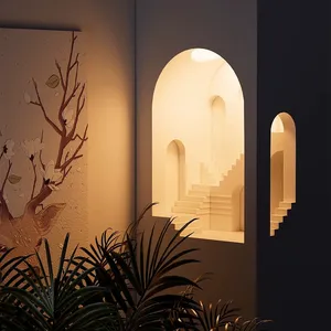 Lampada da Parete LED Intelligente - Design a Incasso in Gesso per Camera da Letto, Luminosità Regolabile, Luce Bianca Calda, Controllo App/WiFi - Product Image 5