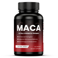 Capsules de racine de maca 1000 mg - Soutien énergétique naturel et supplément de vitalité quotidienne pour adultes actifs, 120 capsules végétaliennes