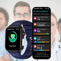 Reloj Inteligente de Salud con ECG, Cuadrado, Magnético, Resistente al Agua IP68, Monitoreo de Oxígeno en Sangre, Frecuencia Cardíaca, Presión Arterial, Pantalla IPS, Juegos