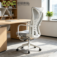 Chaise de bureau en maille plastique avec support lombaire, chaise de bureau ergonomique pour table de travail