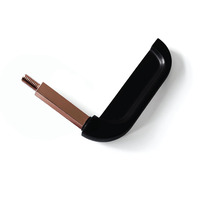 Poignées de porte extérieures en alliage de zinc noir en gros, accessoires pour véhicules, autobus scolaires, quincaillerie, poignées de secours
