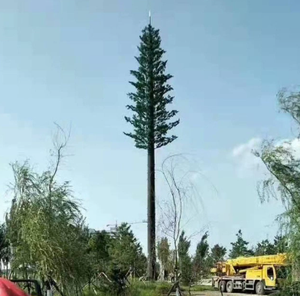 หอสื่อสารรูปต้นไม้ทางชีวภาพเป็นมิตรกับสิ่งแวดล้อมความต้านทานลมน่าดึงดูดสำหรับระบบนิเวศ - Product Image 4