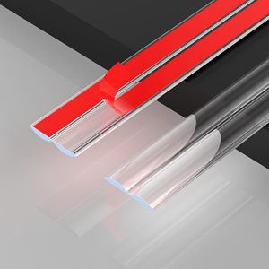 स्वयं चिपकने वाला लचीला, स्पष्ट दीवार कोने रक्षक किनारे गार्ड और दरवाजे टेबल के लिए कोने मोल्डिंग ट्रिम पट्टी - Product Image 1