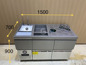 Barra de Coctelería Comercial con Refrigeración por Aire, Estación de Coctelería de Acero Inoxidable para Restaurante y Hotel - Product Image 2