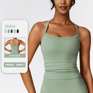 Women's Breathable Lightweight Crop Top Backless Sports Tank for <b>Pilates</b> Fitness <b>Yoga</b>-Activewear - Product Image 1